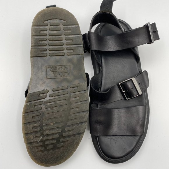 Dr. Marten's Gryphon Brando Sandals - Leather Buckle Flatform - Black Women US 9 - Picture 15 of 15